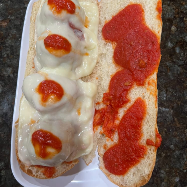 Meatball Parm Sandwich.