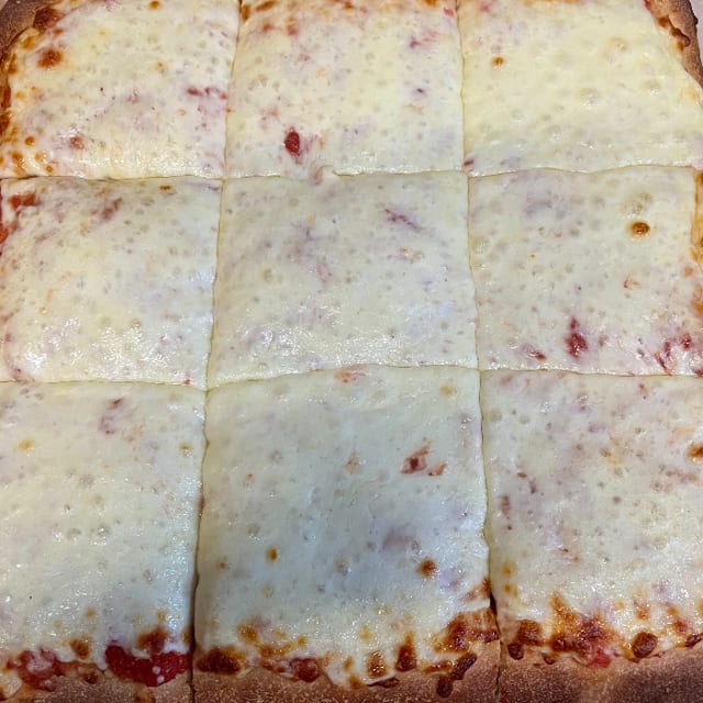 16" Square Sicilian Pizza.