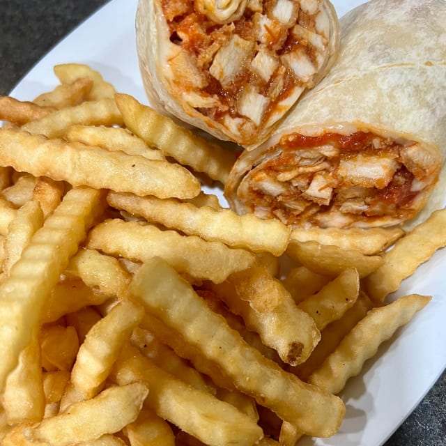 Chicken Parmigiana Wrap.