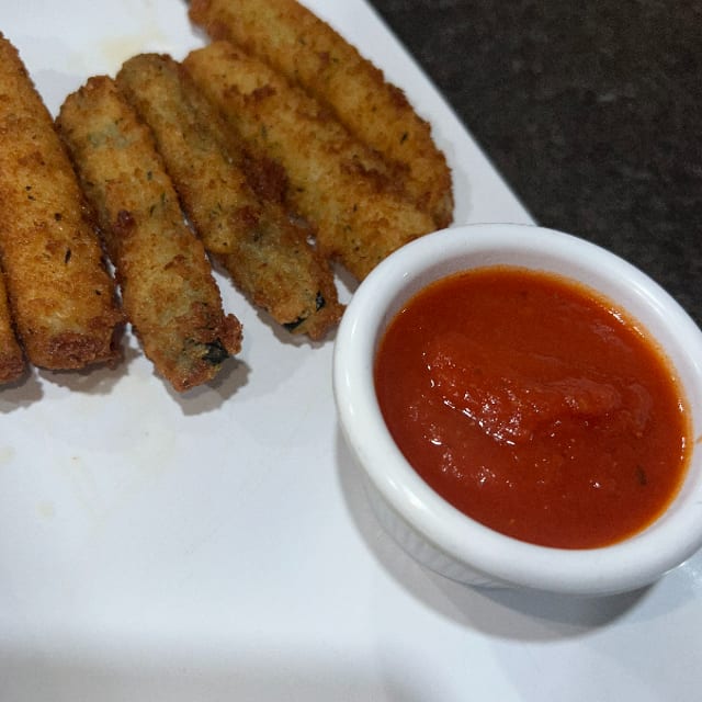 Zucchini Sticks (10) Side Red Sauce.