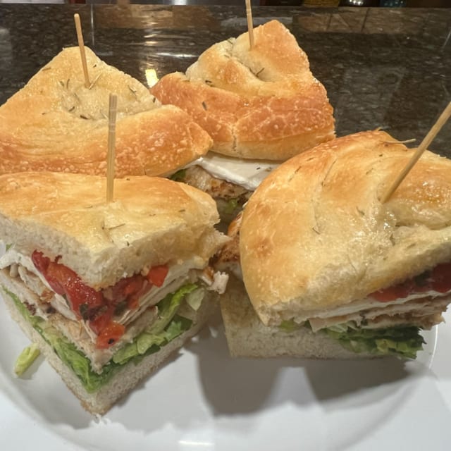 Chicken Focaccia-Fresh Mozz.Roasted Peppers.