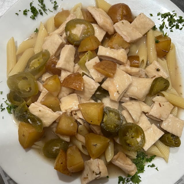 Chicken Scarpiello Lunch.