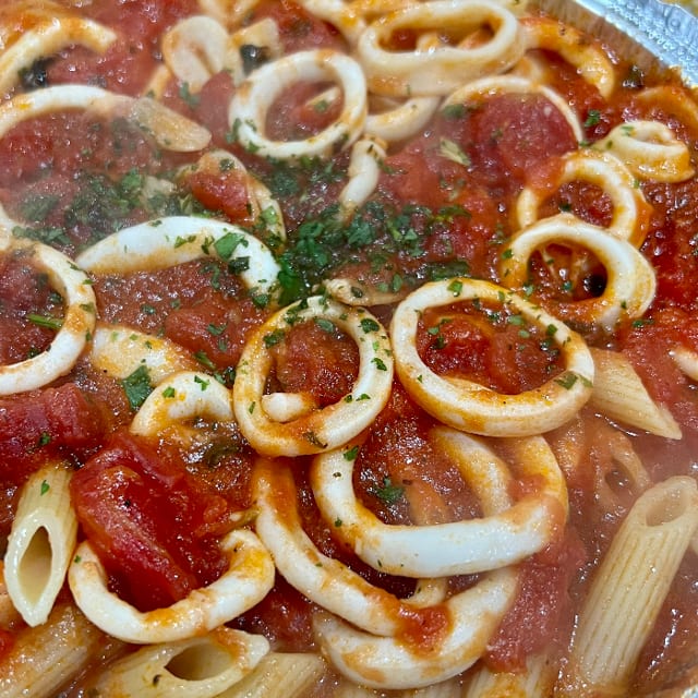 Scungilli Marinara Dinner.